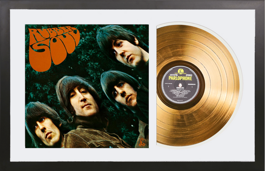 The Beatles - Rubber Soul - 14K Gold Framed Album