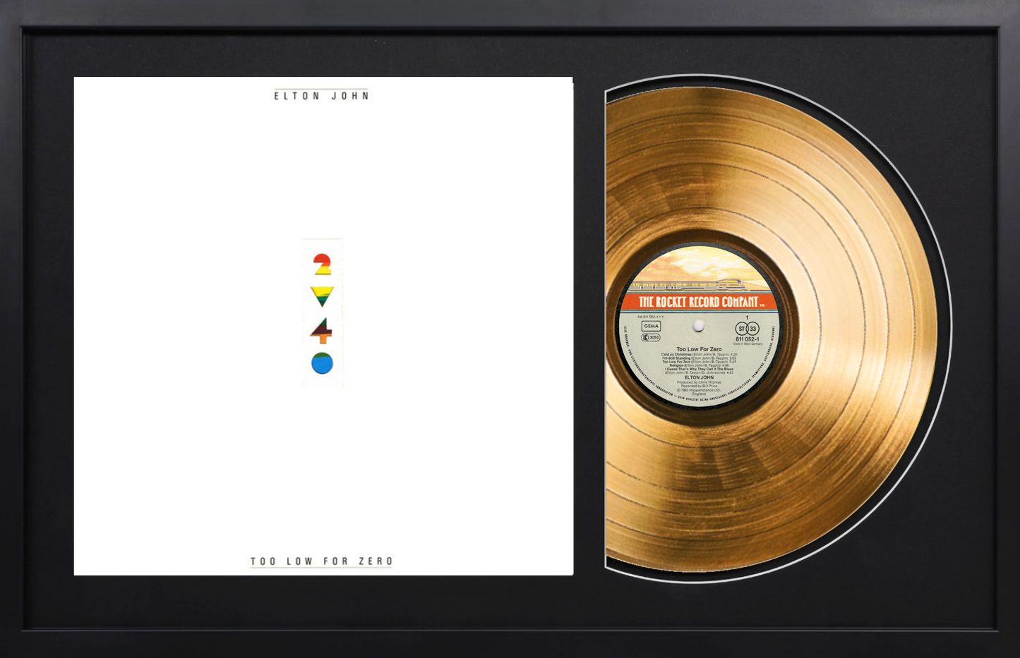 Elton John - Too Low for Zero - 14K Gold Plated Vinyl