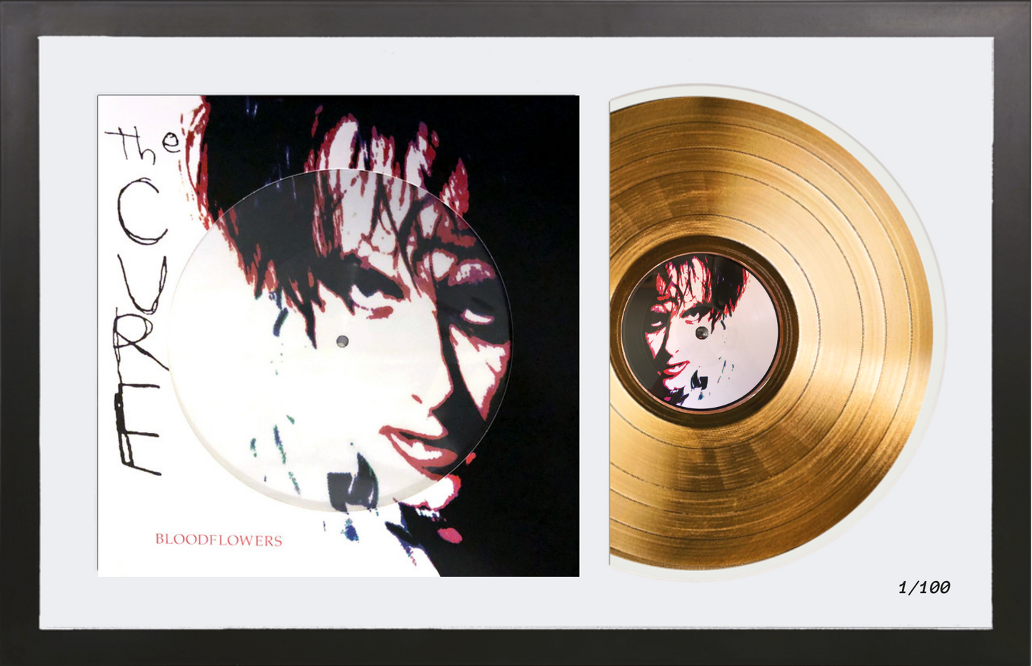 The Cure - Bloodflowers - 14K Gold Framed Album